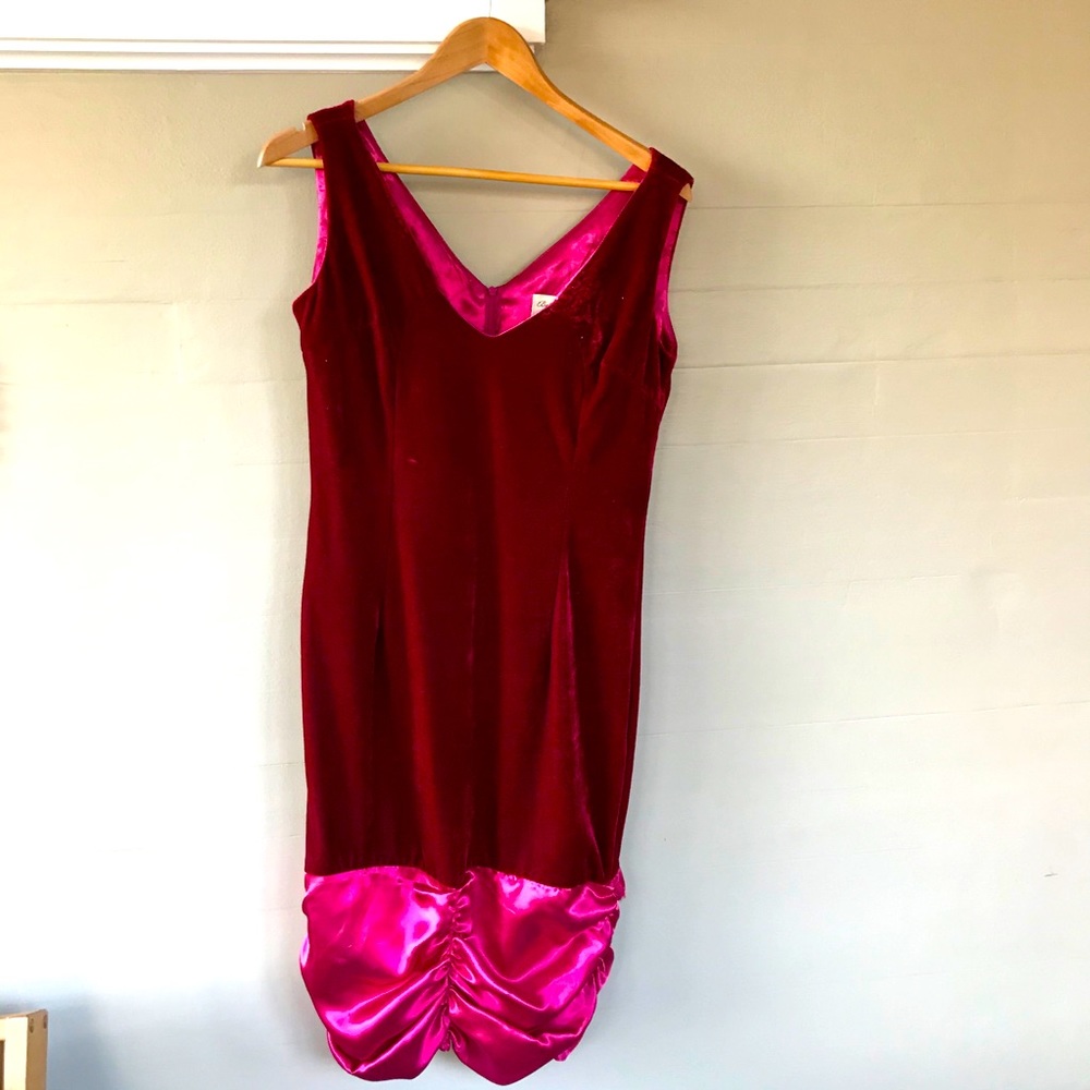 Gorgeous Velvet & Satin Dress